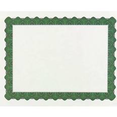 Papeles de acuarela Great Papers Metallic 8.5 x 11 Certificates Beige/Green 934200