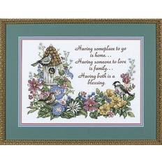 Needlework Kits Dimensions Dimensions Stamped Cross Stitch Kit 14"X10"-Flowery Verse