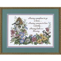 Yarn & Needlework Supplies Dimensions Stamped Cross Stitch Kit 14"X10"-Flowery Verse