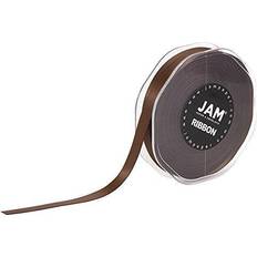 Ribbons, Tapes & Trims Jam Paper Double Faced Satin Ribbon 3/8 Inch Wide x 25 Yards Chocolate Brown Sold Individually