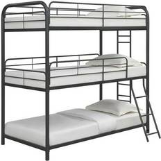 Twin Beds Coaster Garner Triple with Ladder Bunk Bed