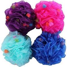 Bath Sponges BTYMS Premium Mesh Poufs 65g/pcs Bath Sponges Shower Loofahs Exfoliating Mesh Great Body Wash