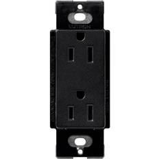 Lutron Power Strips & Extension Cords Lutron Claro 15 Amp Duplex Outlet, SCR-15-MN, Midnight