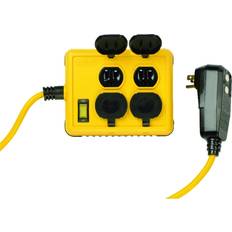 Southwire Circuit Breakers Southwire Yellow Jacket 6 ft. L 4 outlets Workshop Power Box Yellow