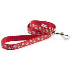 Ancol & silver star pattern leash dog pet puppy reflective clip on harness collar