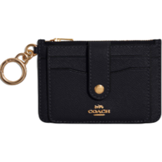 Coach Attachment Card Case - Gold/Midnight Navy