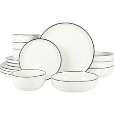 Oslo 16 Piece Porcelain Dinnerware 16 Pcs