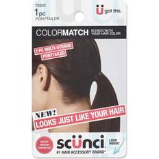 Scunci Conair Color Match Multi-Strand Spandex Ponytailer Blends Perfectly Count