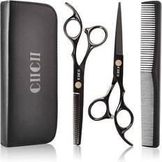 Black Hair Scissors Plus CIICII Hairdressing Scissors Set for Men