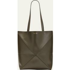 Loewe Puzzle Leather Tote Bag DARK KHAKI GREEN