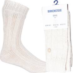 Birkenstock Cotton Twist Boot Socks, Off White Melange