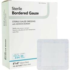 First Aid Dermarite bordered gauze white gauze adhesive dressing sterile