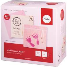 Rosa Geschenksets Rayher BP: Abdruckset Baby, pink