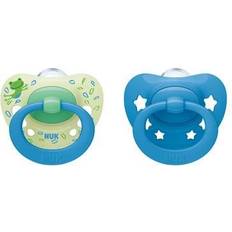 Pacifiers & Teething Toys sale Nuk 6-18M SOOTHERS FROG &amp BLUE