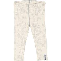 Geggamoja Byxor Geggamoja Cotton Rib Leggings - Grey Dot
