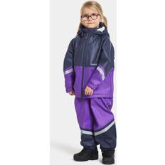 Morado Conjuntos de lluvia Didriksons Kids' Waterman Set 9, 110, Disco Purple