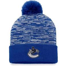 Beanies Fanatics Men's Branded Blue Vancouver Canucks Defender Cuffed Knit Hat with Pom