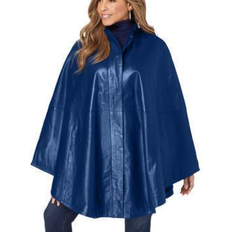 Jessica London Capes & Ponchos Jessica London Women's Leather Poncho Plus Size - Evening Blue