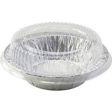 Bakeware Disposable 5 Tart Pan/individual Pie w/Clear Dome Lid Muffin Tray