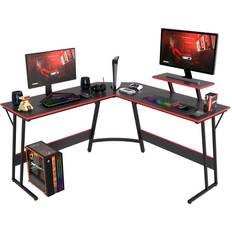 Corner desk FDW PayLessHere L Shaped Desk Corner Gaming Desk Computer Desk with Large Work Place