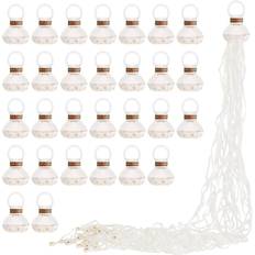 Sparkle and Bash No Mess White Throw Streamers for Birthday Party, Wedding Reception, Opening 30 Pack