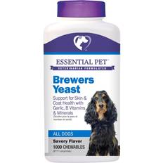 Supplements Pets Essential Pet Products Brewers Yeast Chewable with Garlic, B Vitamins & Minerals Dogs