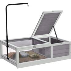 Reptile habitat Aivituvin Wooden Tortoise & Reptile Habitat Cage