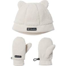 Polyester Beanies Children's Clothing Columbia Toddler Rugged Ridge Beanie and Mitten Set- White O/S