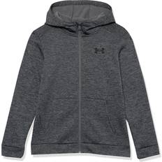 Under Armour Oberbekleidung Under Armour Fleece Hoodie mit durchgehendem Zip für Pitch Grau Schwarz YXL 160 170 cm