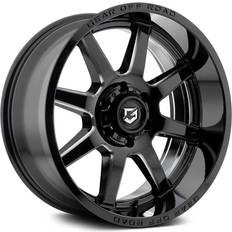 Car Rims Off Road 762BM Pivot 18x9 5x5.5" +18mm Black/Milled Wheel Rim