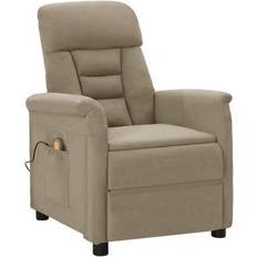 Massage & Relaxation Products vidaXL Electric Massage Recliner Light Gray Faux Leather