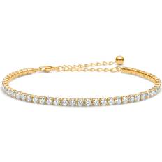 Studio Z Tennis Bracelet - Gold/Transparent