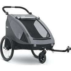 Utility Wagons Delta Children Jeep Everest 2-in-1 Bike Trailer and Stroller Gray