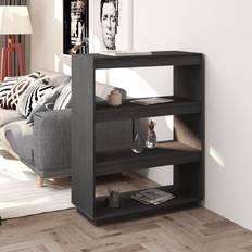 vidaXL 80x35x103 massivt fyrretræ Bogreol