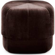 Poufs Normann Copenhagen Circus Petit Café Velours Marron Pouf