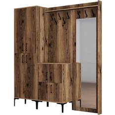 Hanah Home Arvydas Hall Tree with Shoe Storage 200 cm H x 180 cm W x 35 cm D Sofa