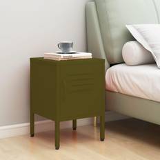 Green Bedside Tables vidaXL Nightstand Olive Bedside Table