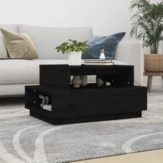 vidaXL 80x55x40,5 massivt Sofabord