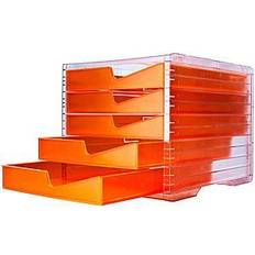 Orange Archivboxen Schubladenbox styroswingbox NEONline neon-orange