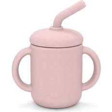 Mugg med sugrör Summerville Silikonmugg, pale mauve