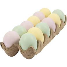 Creativ Company Plastic Eggs Pastel 12pcs. Fjernlager, 5-6 dages levering