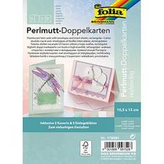 Versandverpackungen reduziert 10 folia Faltkarten mit Briefumschlägen pastell DIN A6 pastell