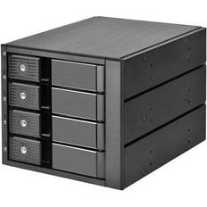 External Enclosures Silverstone Three 5.25 Device Bay To Four 3.5 SAS-12G SATA 6Gbit/s Trayless Hot-Swap Cage
