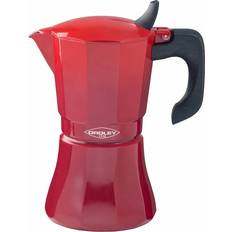Italiensk Kaffekande Petra Rød Aluminium 6 Kopper