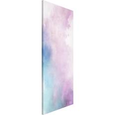 Papeles de acuarela Magnettafel Aquarellstruktur Symbiose Blau Lila