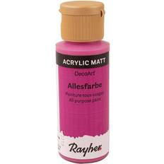 Rose Peintures acryliques Rayher Allesfarbe Acrylfarben hot pink 59,0 ml