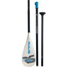 White Paddles RAVE Sports 3-Piece Hybrid Fiber SUP Paddle Bass Pro