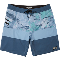 Pelagic Strike Open Seas Camo Boardshorts for Men Blue