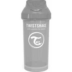 Twistshake Sugrörsflaska 360ml Grey