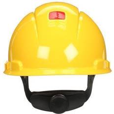 3M Headgear 3M SecureFit HDPE 4-Point Ratchet Suspension Hard Hat Yellow H702SFRUV